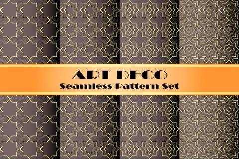 Islamic pattern set Illustrazione stock