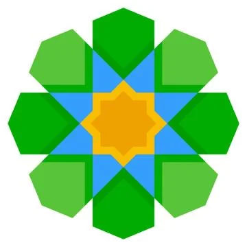 Islamic pattern symbol icon, ramadan festival related vector Stock Illustration