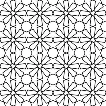 Islamic pattern vector illustration on white background Stock Illustration