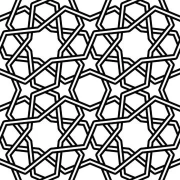 Islamic pattern vector illustration on white background Illustrazione stock