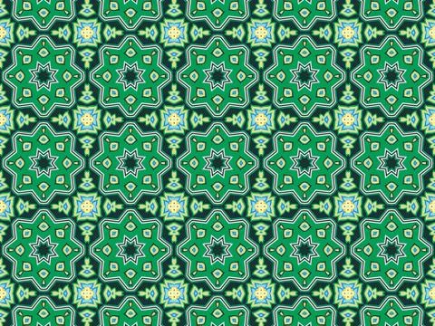 Islamic Patterns Geometric Art Arabic Background Wallpaper Illustrazione stock