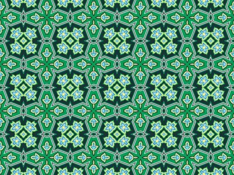 Islamic Patterns Geometric Art Arabic Background Wallpaper Stock Illustration