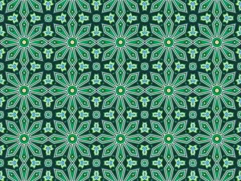 Islamic Patterns Geometric Art Arabic Background Wallpaper Illustrazione stock