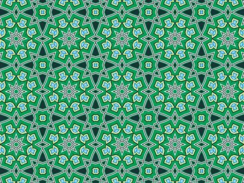 Islamic Patterns Geometric Art Arabic Background Wallpaper Stock Illustration