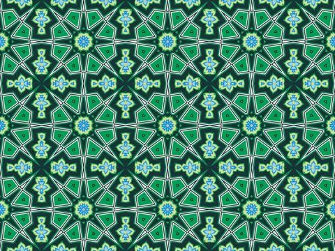Islamic Patterns Geometric Art Arabic Background Wallpaper Illustrazione stock