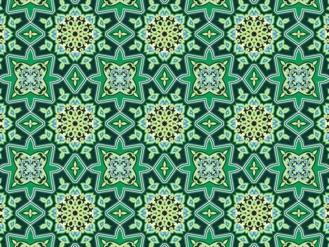 Islamic Patterns Geometric Art Arabic Background Wallpaper Stock Illustration