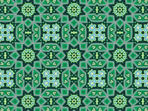 Islamic Patterns Geometric Art Arabic Background Wallpaper Stock Illustration