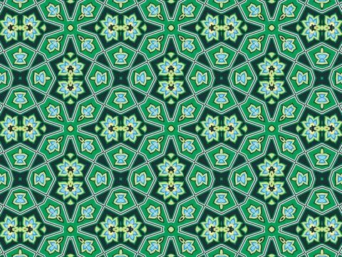 Islamic Patterns Geometric Art Arabic Background Wallpaper Illustrazione stock
