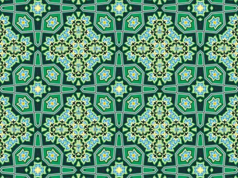 Islamic Patterns Geometric Art Arabic Background Wallpaper Stock Illustration