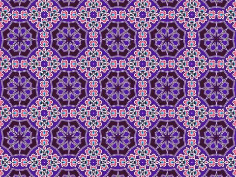 Islamic Patterns Geometric Art Arabic Background Wallpaper Illustrazione stock