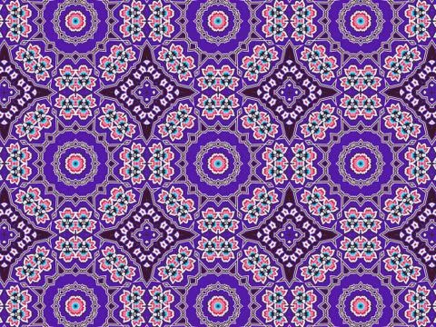 Islamic Patterns Geometric Art Arabic Background Wallpaper Illustrazione stock