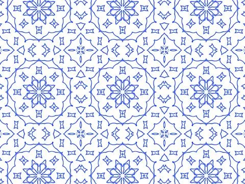 Islamic Patterns Geometric Art Arabic Background Wallpaper Stock Illustration