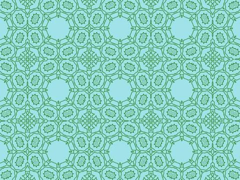 Islamic Patterns Geometric Art Arabic Background Wallpaper Stock Illustration