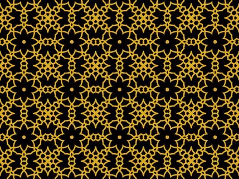 Islamic Patterns Geometric Art Arabic Background Wallpaper Stock Illustration