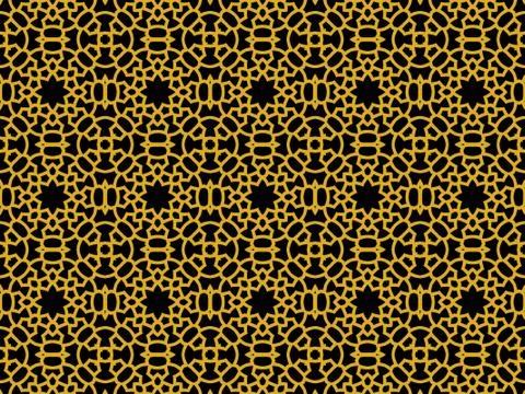 Islamic Patterns Geometric Art Arabic Background Wallpaper Stock Illustration