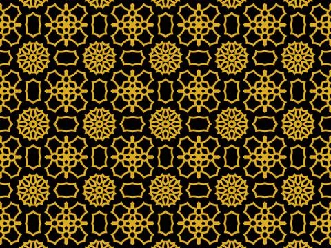 Islamic Patterns Geometric Art Arabic Background Wallpaper Illustrazione stock