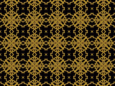 Islamic Patterns Geometric Art Arabic Background Wallpaper Stock Illustration