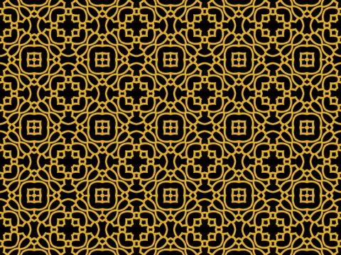 Islamic Patterns Geometric Art Arabic Background Wallpaper Stock Illustration