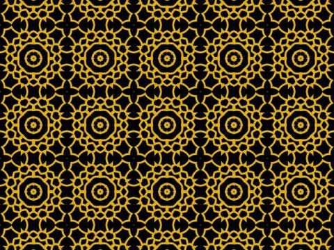 Islamic Patterns Geometric Art Arabic Background Wallpaper Stock Illustration