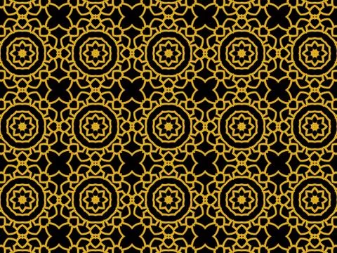 Islamic Patterns Geometric Art Arabic Background Wallpaper Stock Illustration