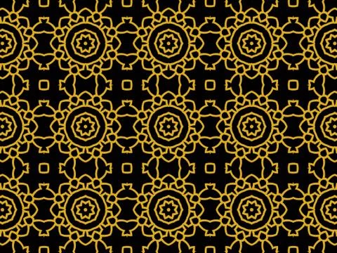 Islamic Patterns Geometric Art Arabic Background Wallpaper Stock Illustration