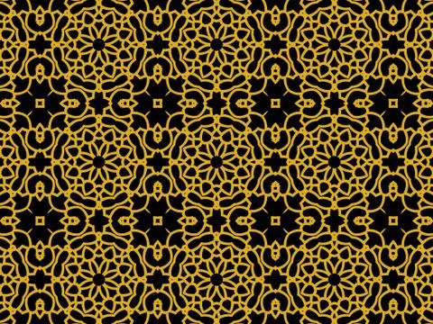 Islamic Patterns Geometric Art Arabic Background Wallpaper Stock Illustration