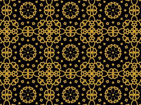 Islamic Patterns Geometric Art Arabic Background Wallpaper Stock Illustration