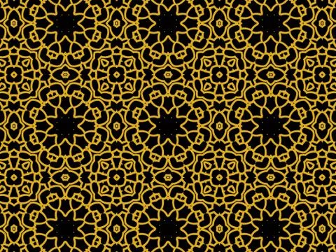 Islamic Patterns Geometric Art Arabic Background Wallpaper Stock Illustration