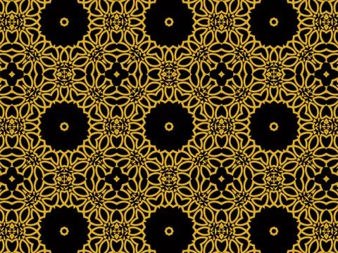 Islamic Patterns Geometric Art Arabic Background Wallpaper Illustrazione stock