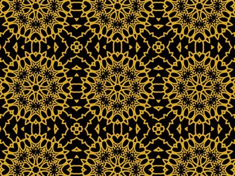 Islamic Patterns Geometric Art Arabic Background Wallpaper Stock Illustration