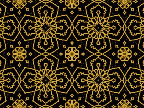 Islamic Patterns Geometric Art Arabic Background Wallpaper Stock Illustration