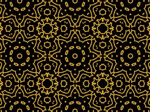Islamic Patterns Geometric Art Arabic Background Wallpaper Illustrazione stock