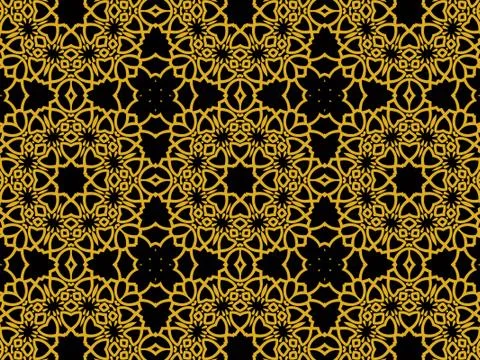 Islamic Patterns Geometric Art Arabic Background Wallpaper Illustrazione stock