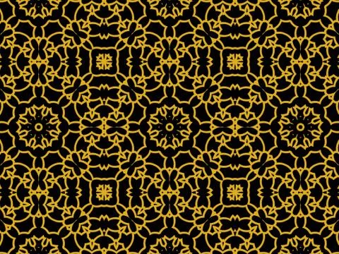 Islamic Patterns Geometric Art Arabic Background Wallpaper Stock Illustration