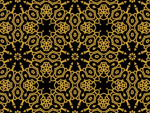 Islamic Patterns Geometric Art Arabic Background Wallpaper Illustrazione stock