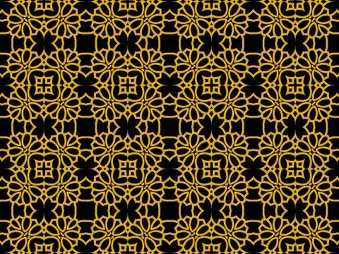 Islamic Patterns Geometric Art Arabic Background Wallpaper Stock Illustration