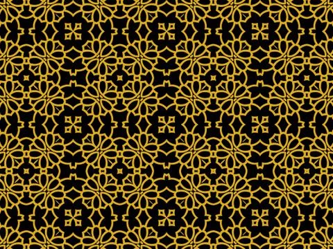 Islamic Patterns Geometric Art Arabic Background Wallpaper Stock Illustration