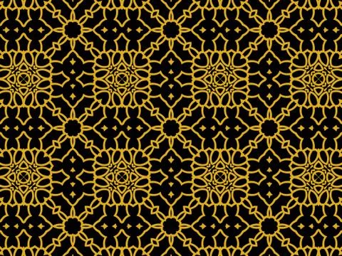 Islamic Patterns Geometric Art Arabic Background Wallpaper Stock Illustration