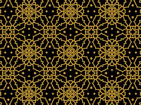 Islamic Patterns Geometric Art Arabic Background Wallpaper Stock Illustration