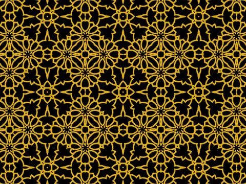 Islamic Patterns Geometric Art Arabic Background Wallpaper Stock Illustration