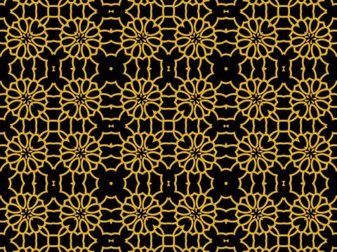 Islamic Patterns Geometric Art Arabic Background Wallpaper Stock Illustration