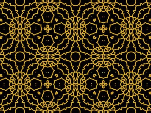 Islamic Patterns Geometric Art Arabic Background Wallpaper Stock Illustration