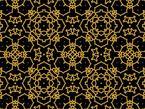 Islamic Patterns Geometric Art Arabic Background Wallpaper Stock Illustration