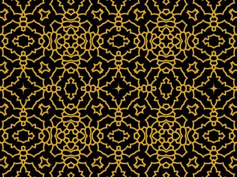 Islamic Patterns Geometric Art Arabic Background Wallpaper Stock Illustration