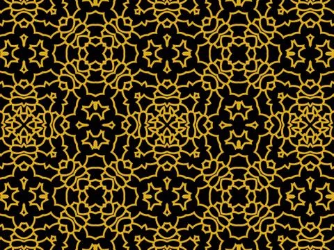 Islamic Patterns Geometric Art Arabic Background Wallpaper Stock Illustration