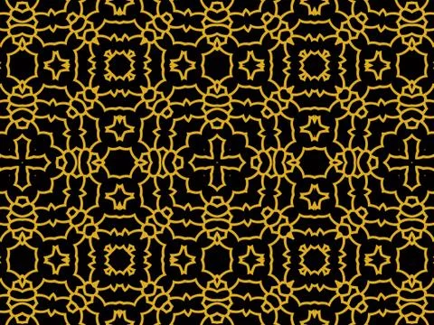 Islamic Patterns Geometric Art Arabic Background Wallpaper Stock Illustration