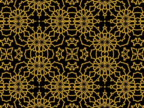 Islamic Patterns Geometric Art Arabic Background Wallpaper Stock Illustration