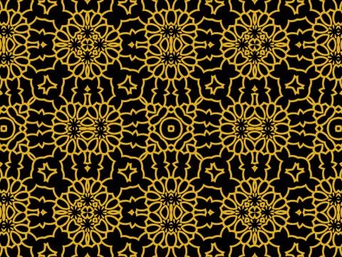 Islamic Patterns Geometric Art Arabic Background Wallpaper Stock Illustration