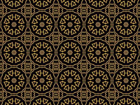 Islamic Patterns Geometric Art Arabic Background Wallpaper Illustrazione stock