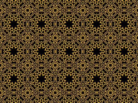 Islamic Patterns Geometric Art Arabic Background Wallpaper Illustrazione stock